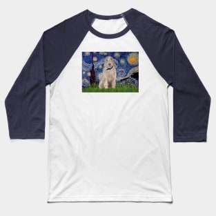 Italian Spinone in Adapted Starry Night (by Van Gogh) Baseball T-Shirt